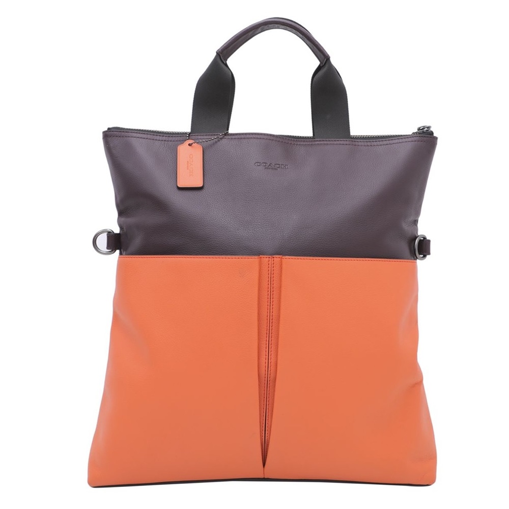 Coach Thompson Leather Foldover Tote